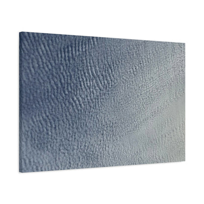 Undulating Whispers of Cerulean - Unique Frameless Canvas Wall Art - Art By Earth