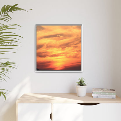 Burning Skies - Unique Stretched Canvas Wall Art - Art By Earth