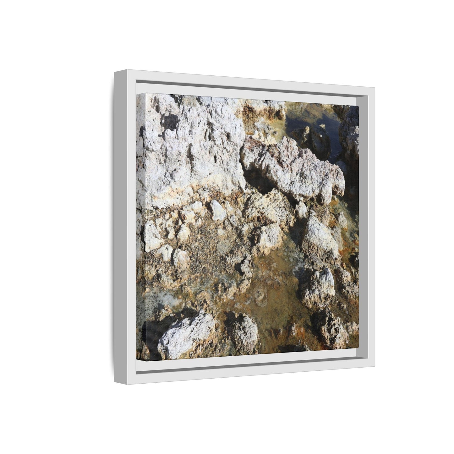 Strata of Silence - Unique Stretched Canvas Wall Art