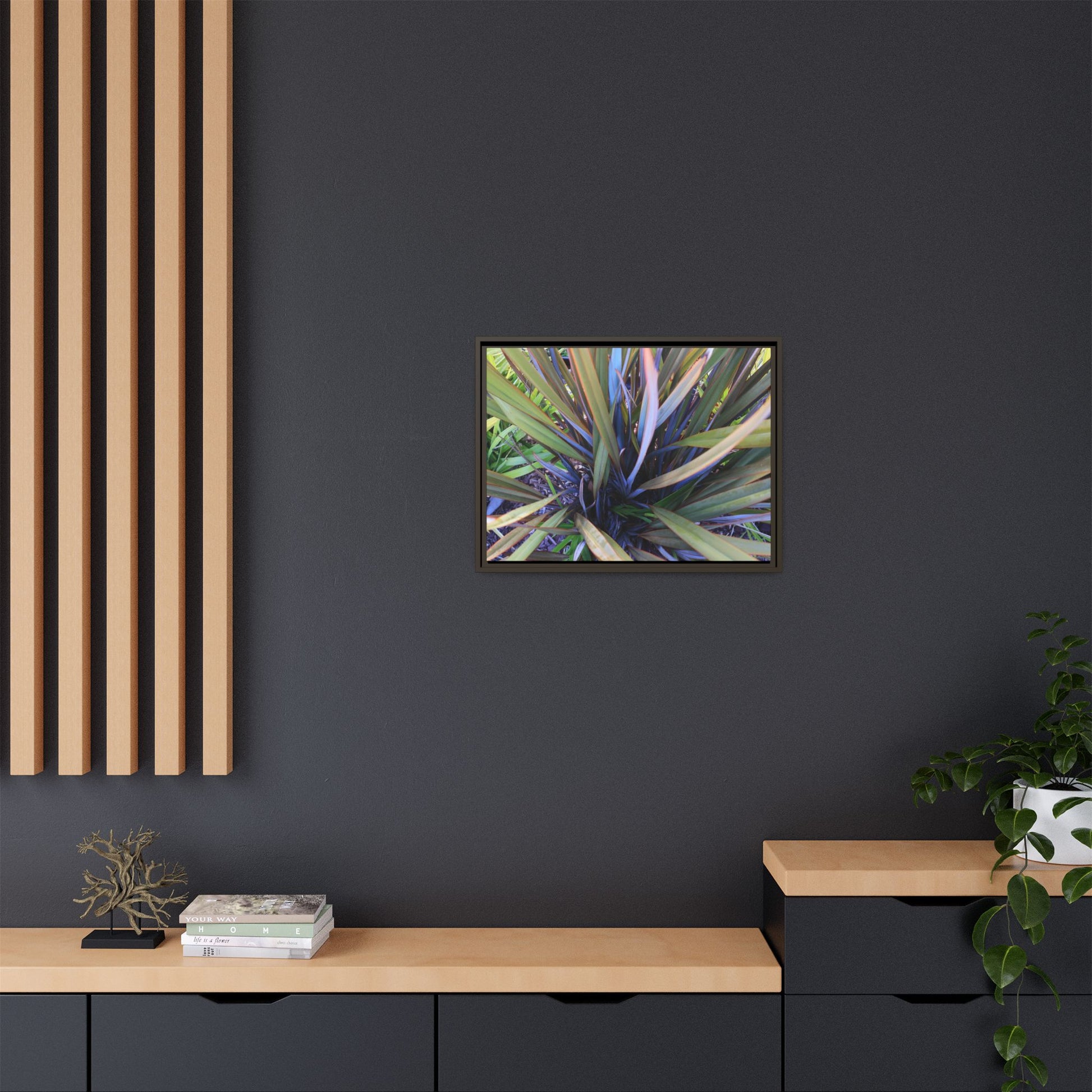 Radiant Leaves - Unique Stretched Canvas Wall Art - Art By Earth