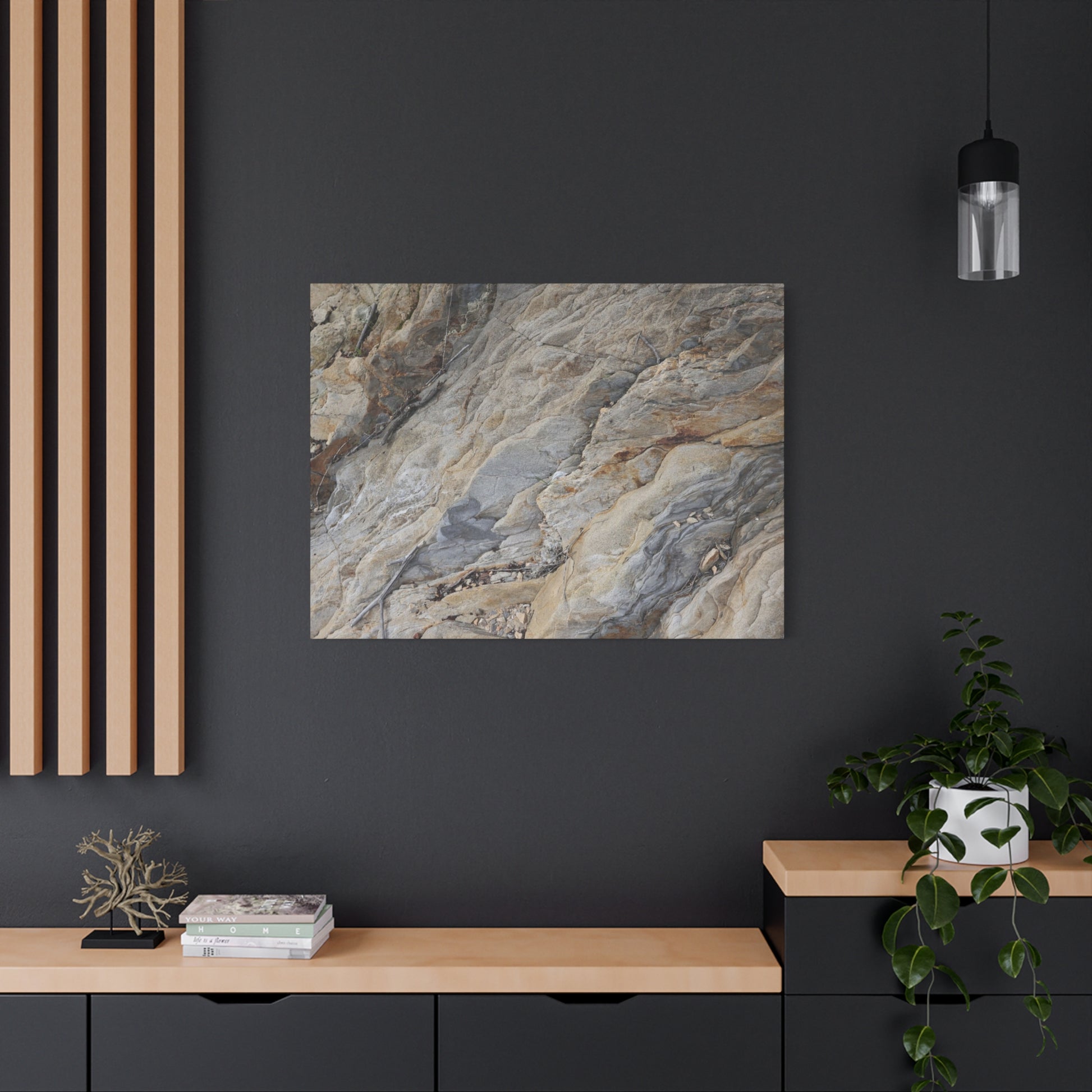 Stone Memory - Unique Frameless Canvas Wall Art - Art By Earth