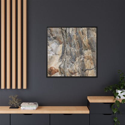Stone's Silent Symphony - Unique Stretched Canvas Wall Art - Art By Earth