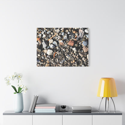Scattered Stones - Unique Frameless Canvas Wall Art