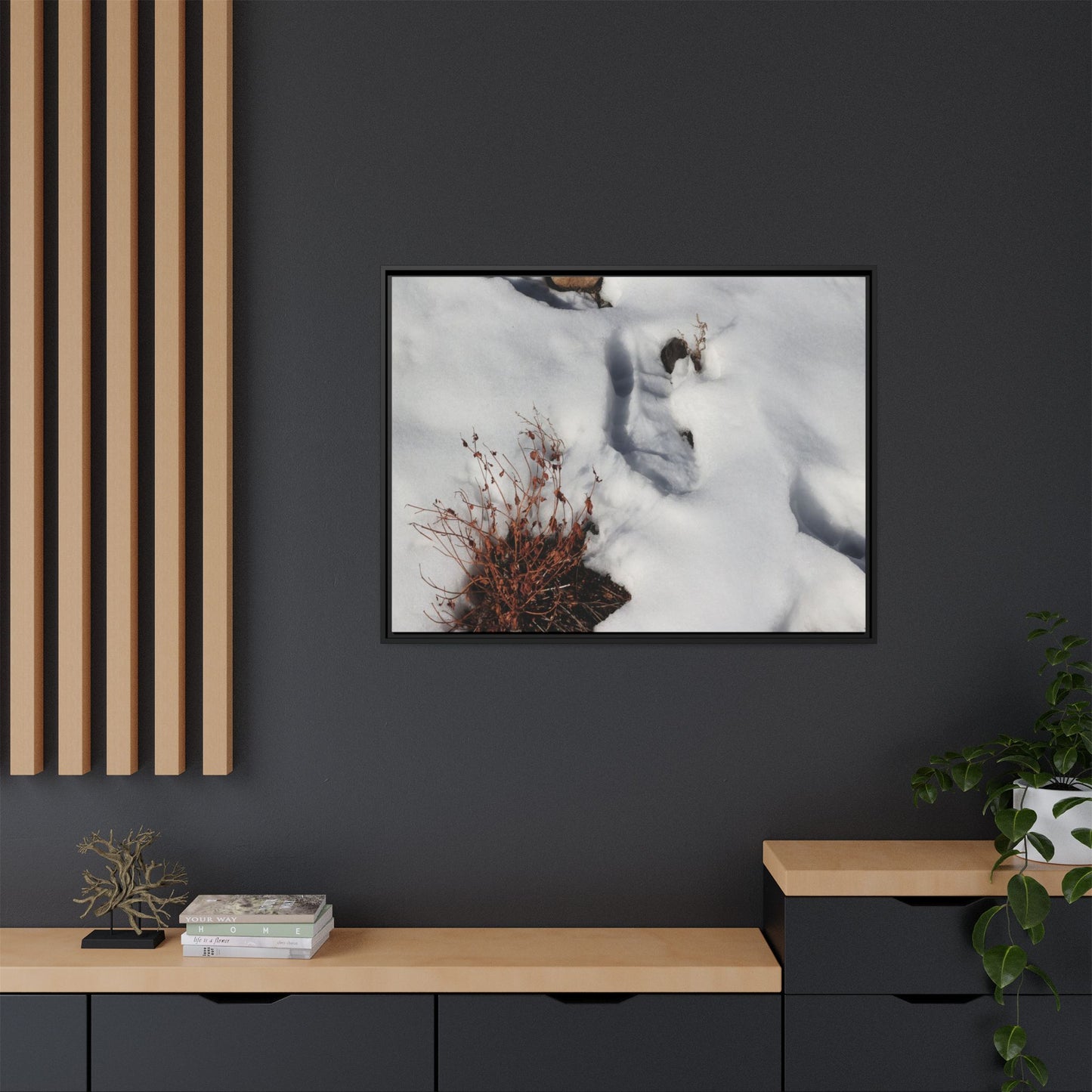 Frostbound Whispers - Unique Stretched Canvas Wall Art