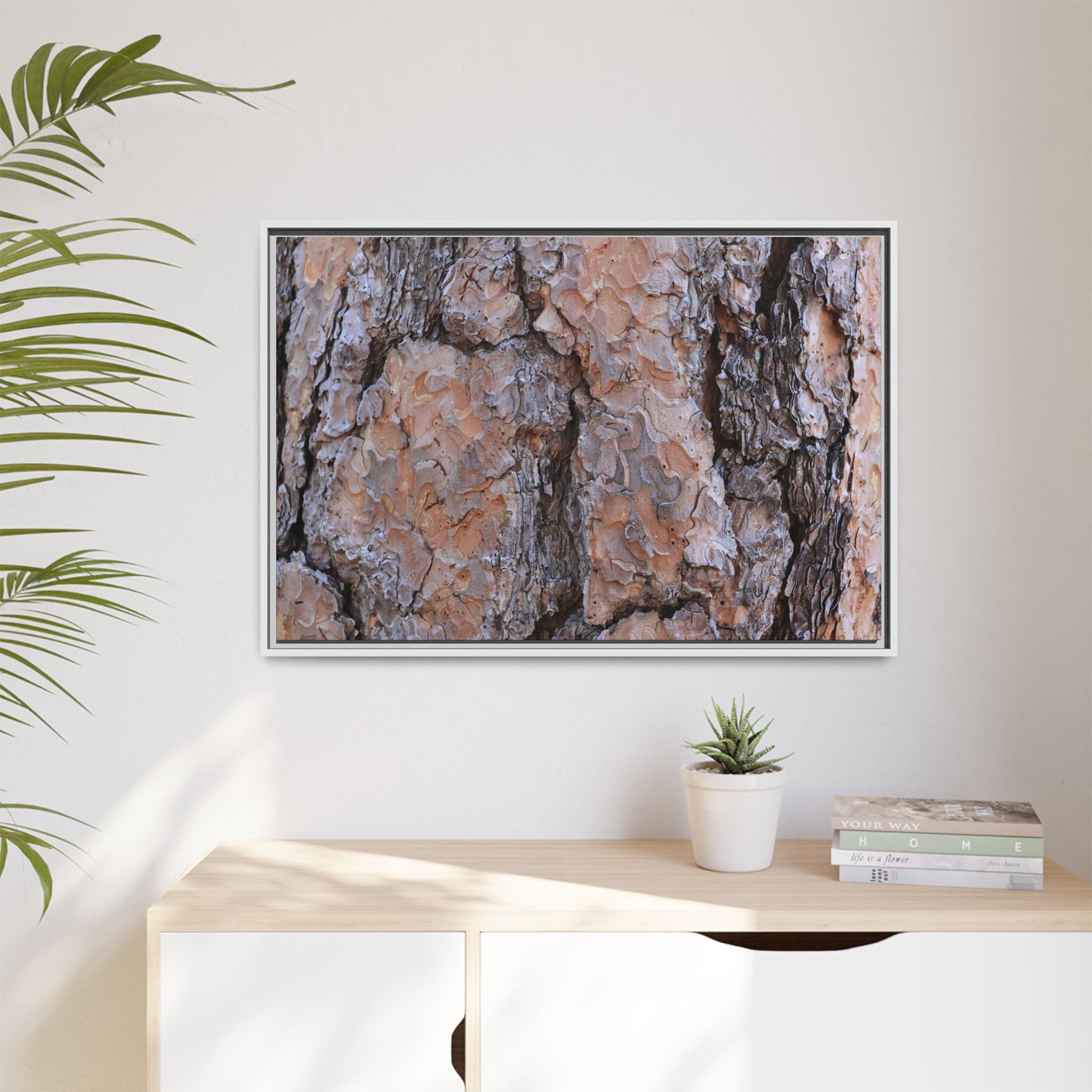 Tree Skin Symphony - Unique Stretched Canvas Wall Art - Art By Earth