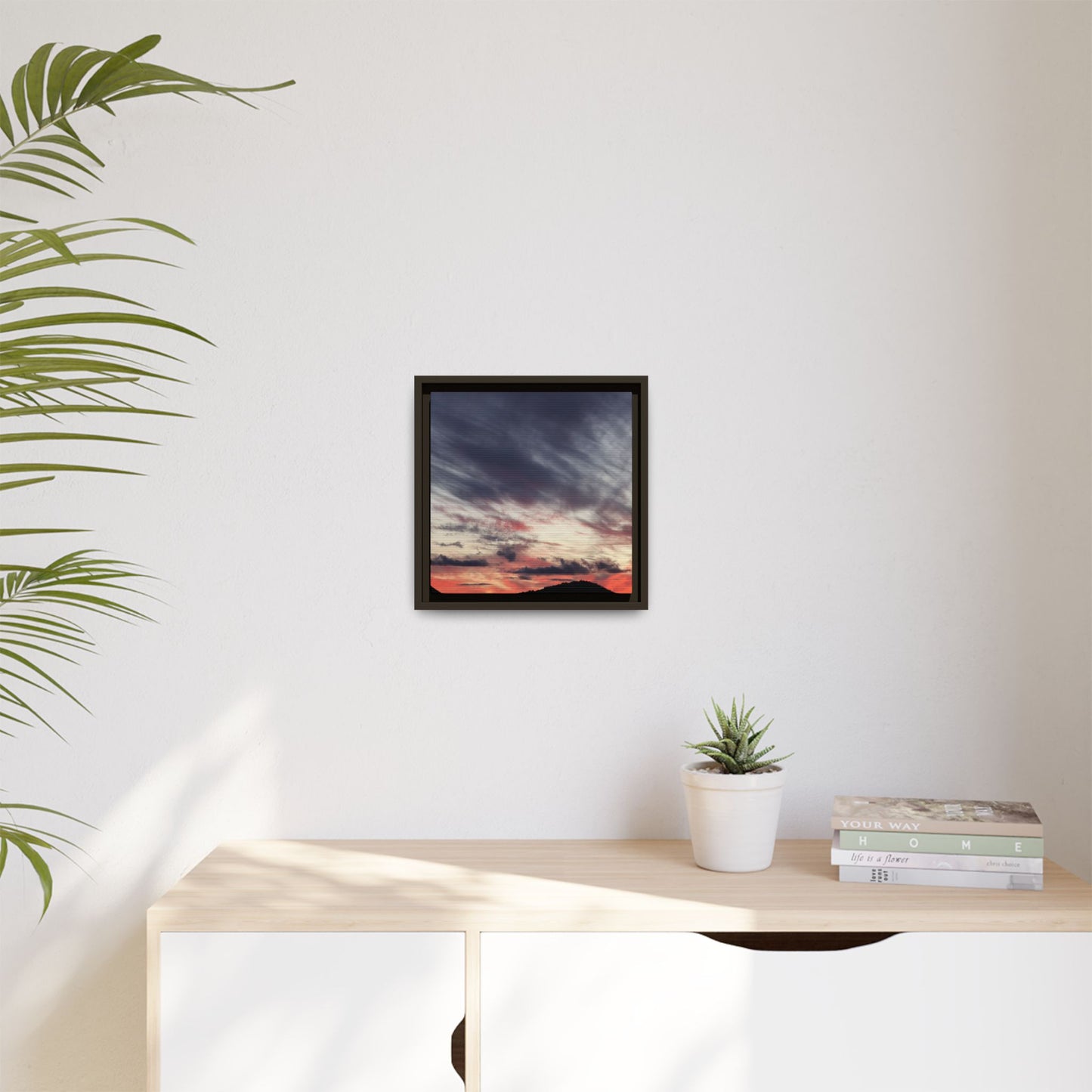 Fiery Sky at Dusk - Unique Stretched Canvas Wall Art - Art By Earth