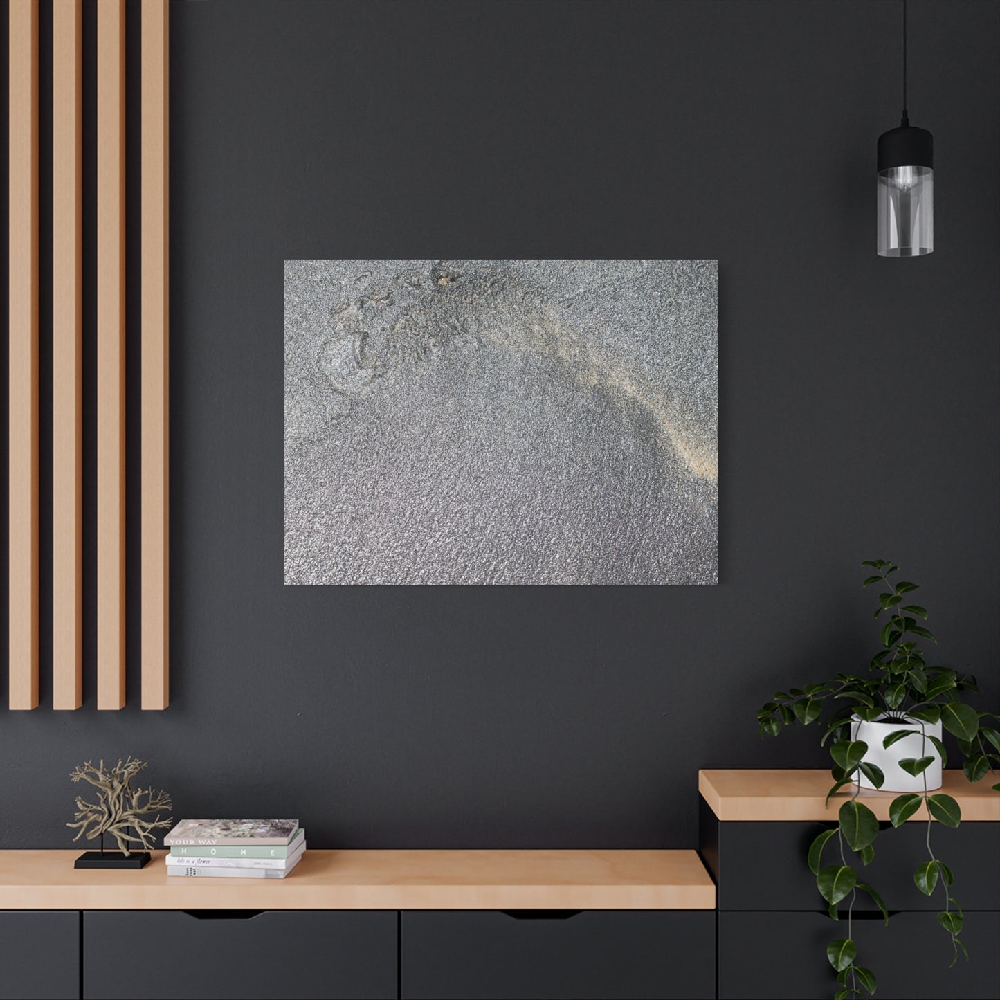 Ephemeral Whispers of Granite - Unique Frameless Canvas Wall Art - Art By Earth