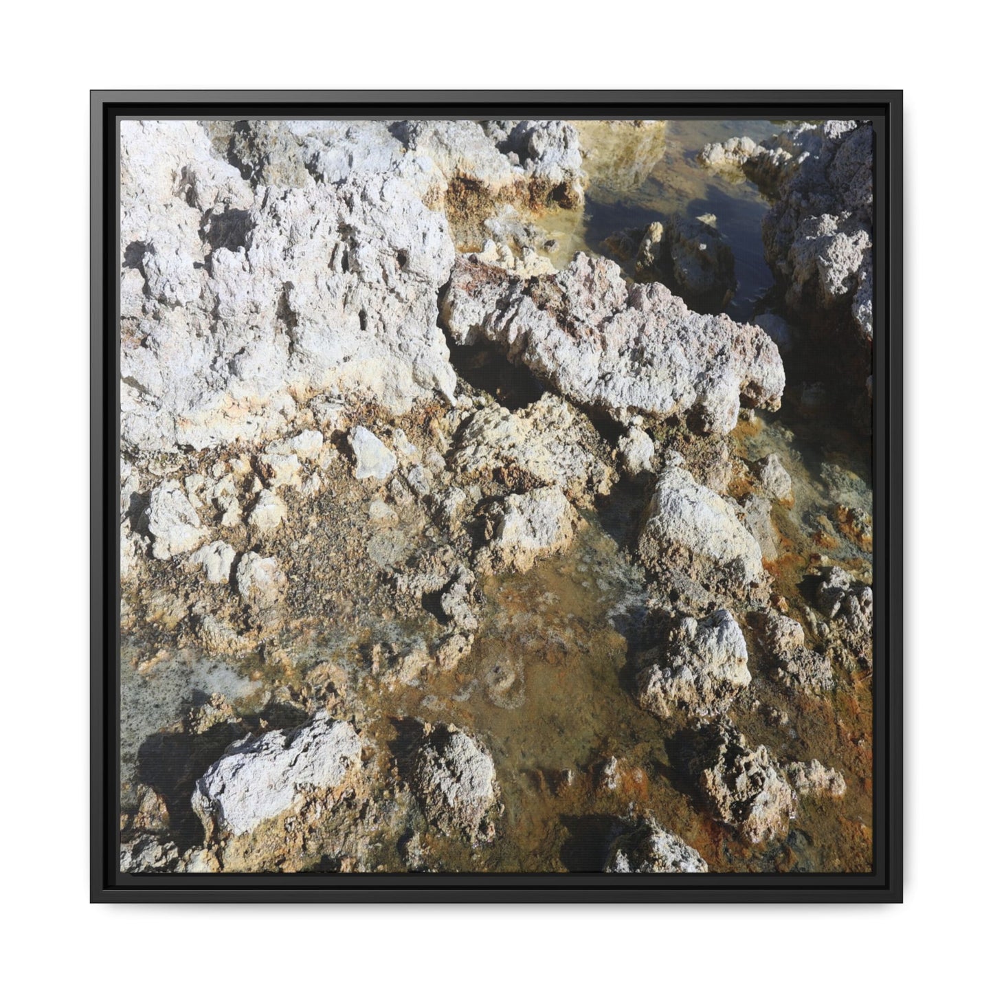 Strata of Silence - Unique Stretched Canvas Wall Art