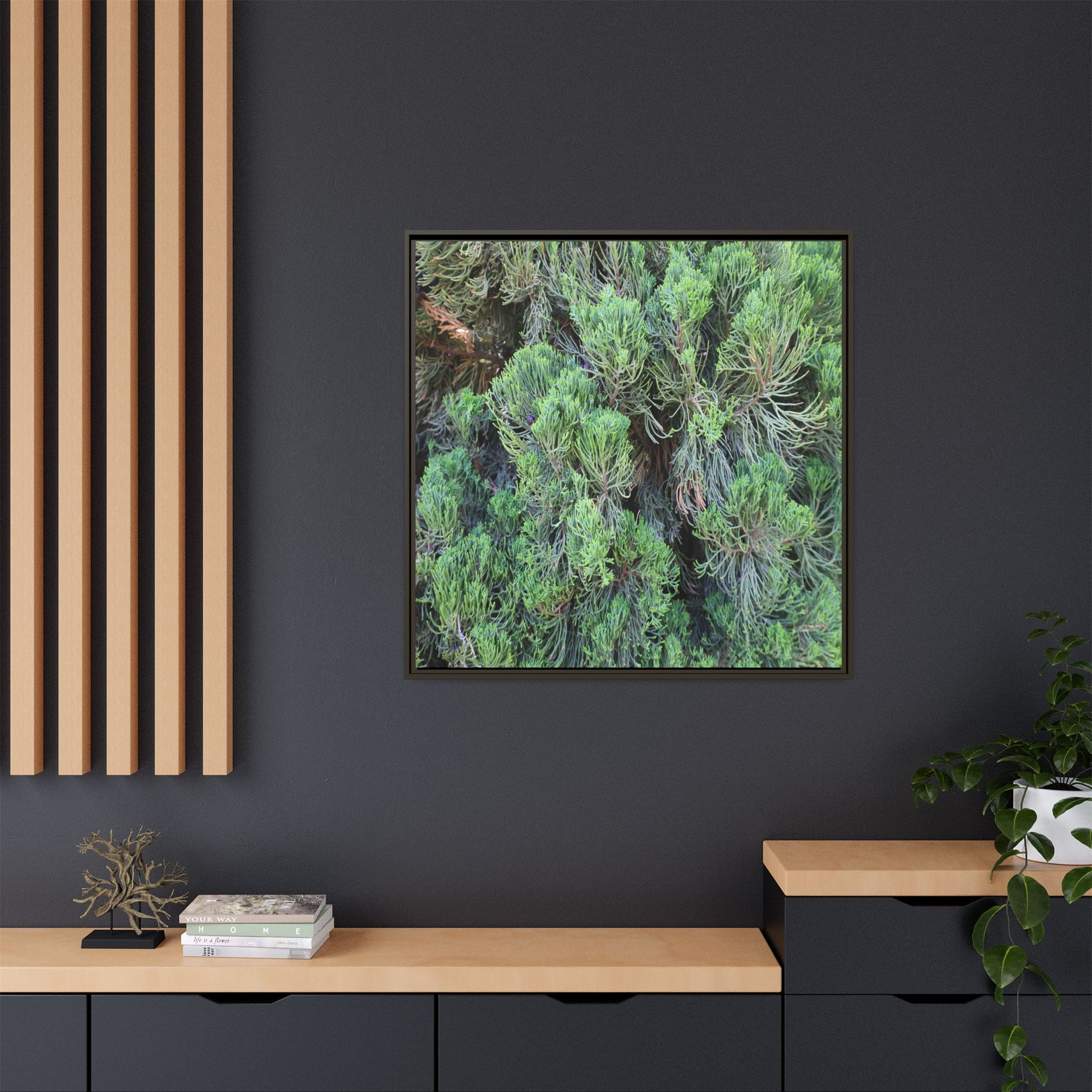 Verdant Whispers - Unique Stretched Canvas Wall Art - Art By Earth
