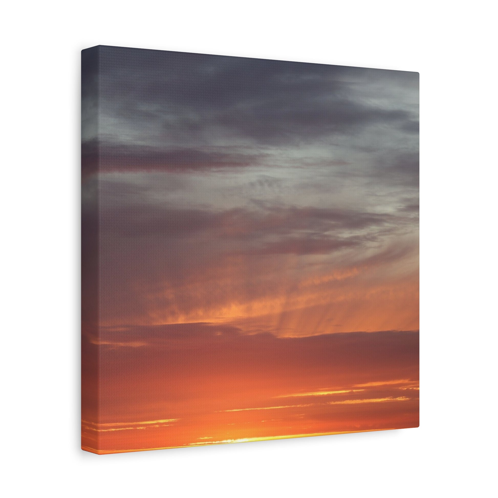 Horizon's Ember - Unique Frameless Canvas Wall Art - Art By Earth