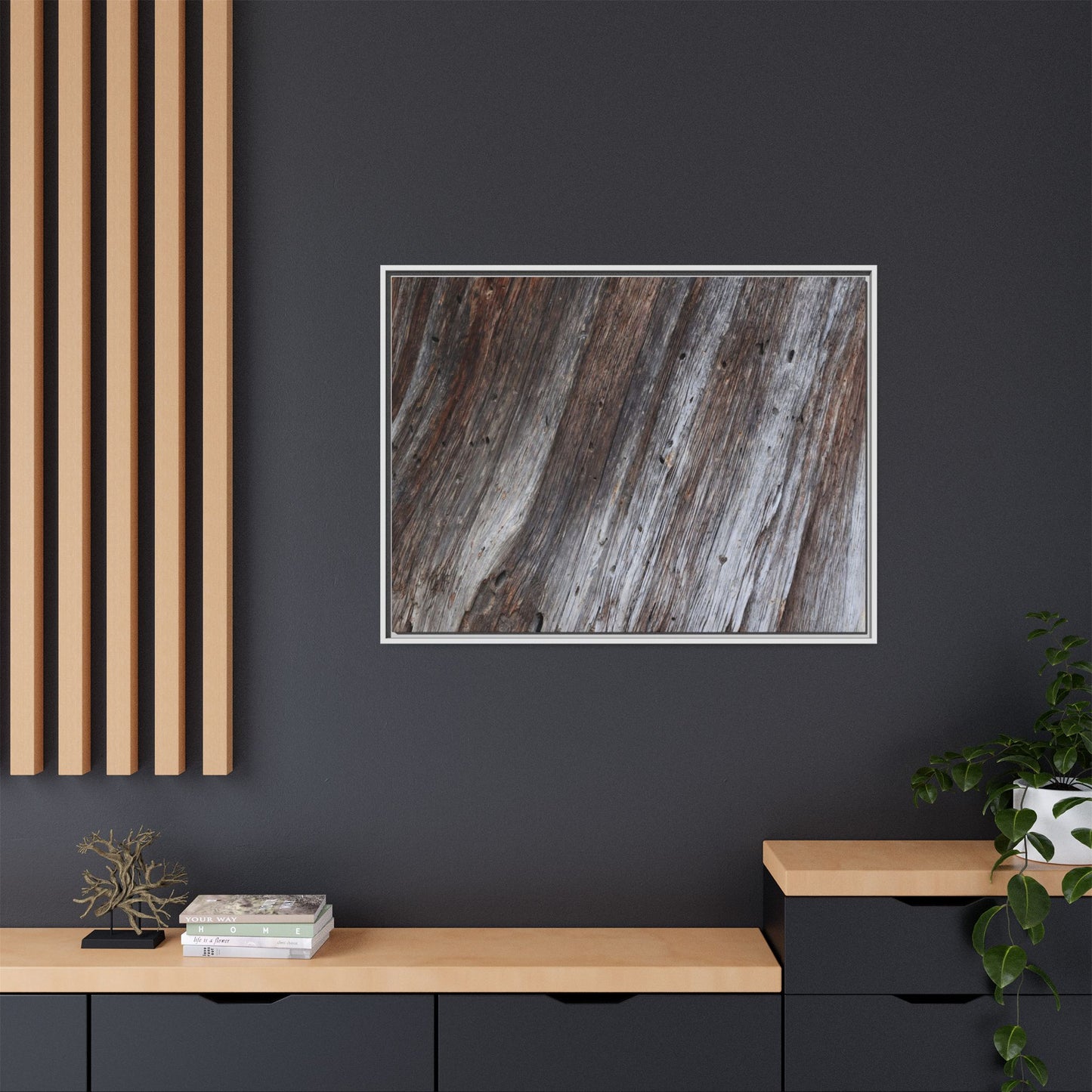Aged Timber Texture - Unique Stretched Canvas Wall Art - Art By Earth