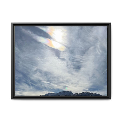 Whispers of Winter's Embrace - Unique Stretched Canvas Wall Art