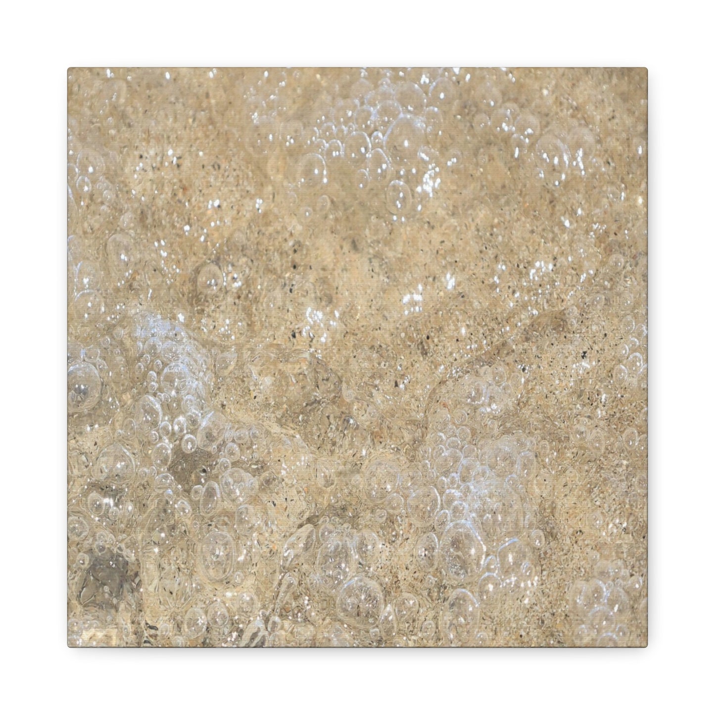 Bubbles in Sand - Unique Frameless Canvas Wall Art - Art By Earth