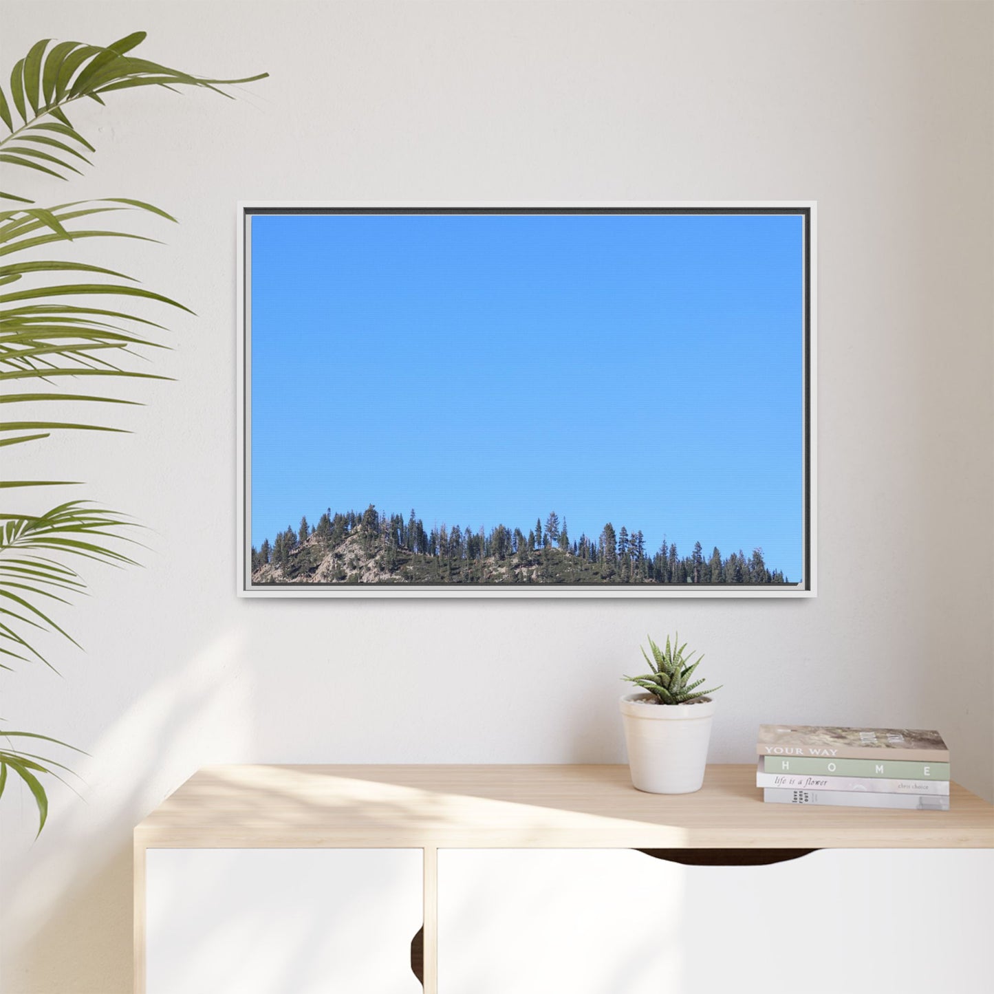Blue Silence - Unique Stretched Canvas Wall Art