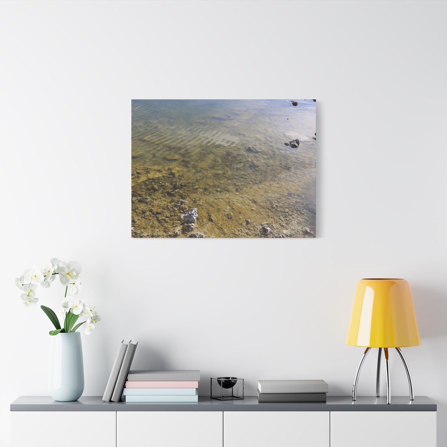 Tide's Quiet Breath - Unique Frameless Canvas Wall Art