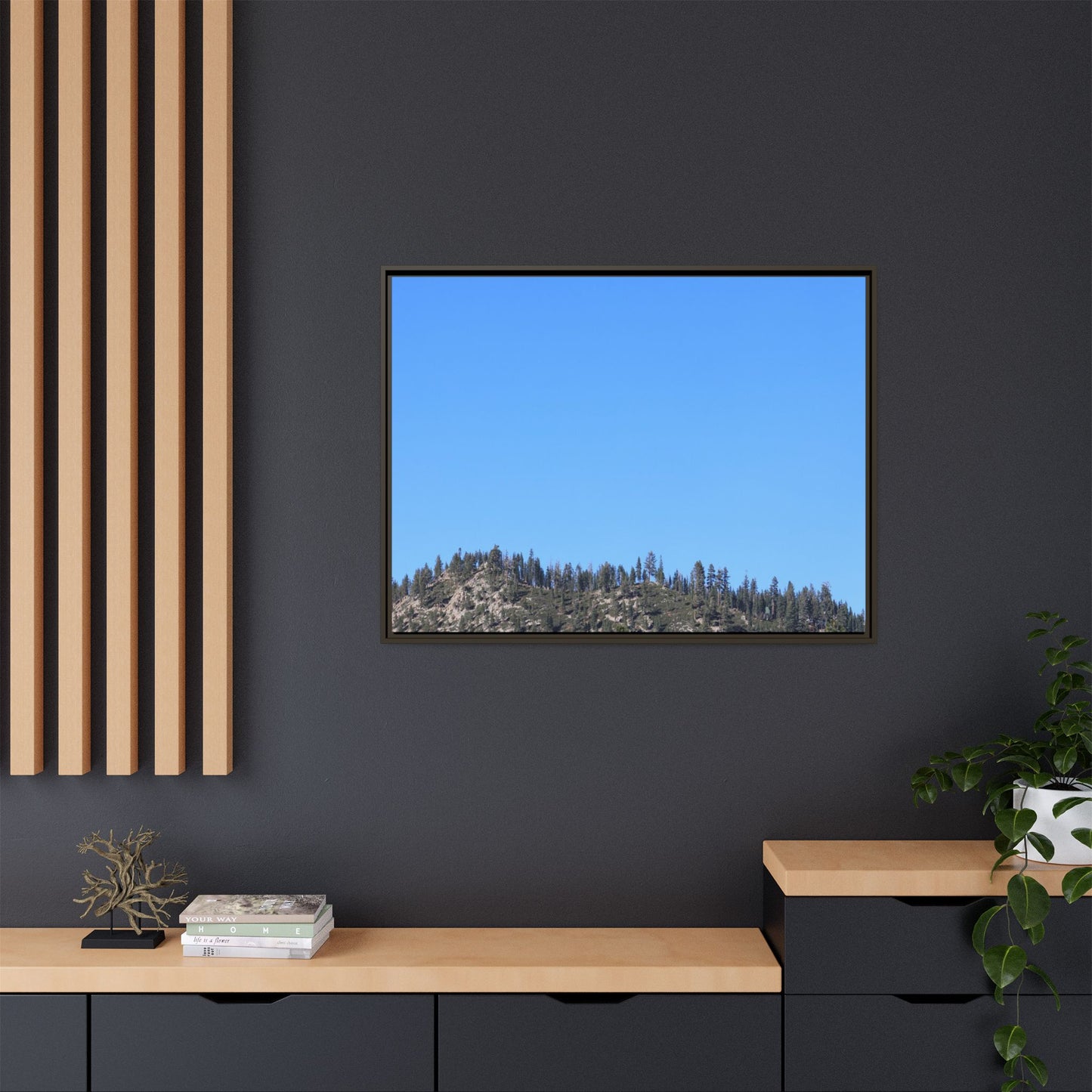 Blue Silence - Unique Stretched Canvas Wall Art
