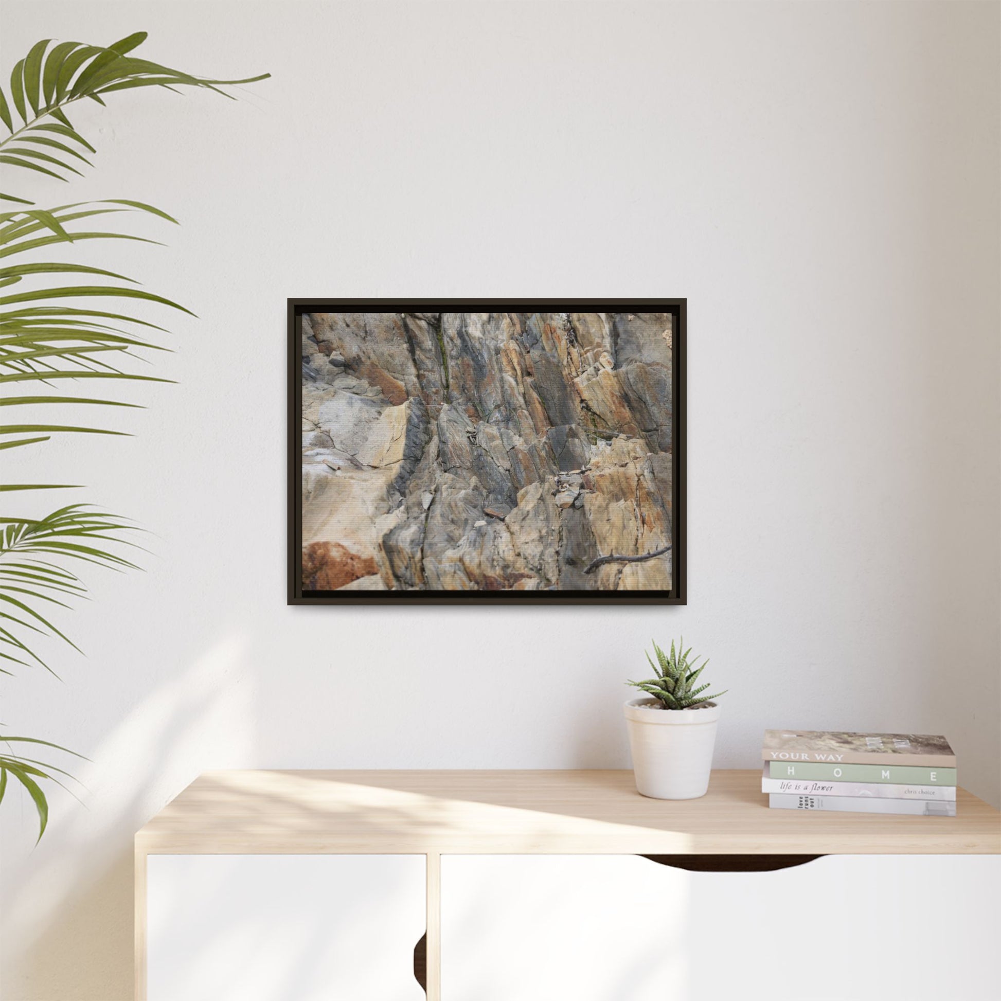 Stone's Silent Symphony - Unique Stretched Canvas Wall Art - Art By Earth