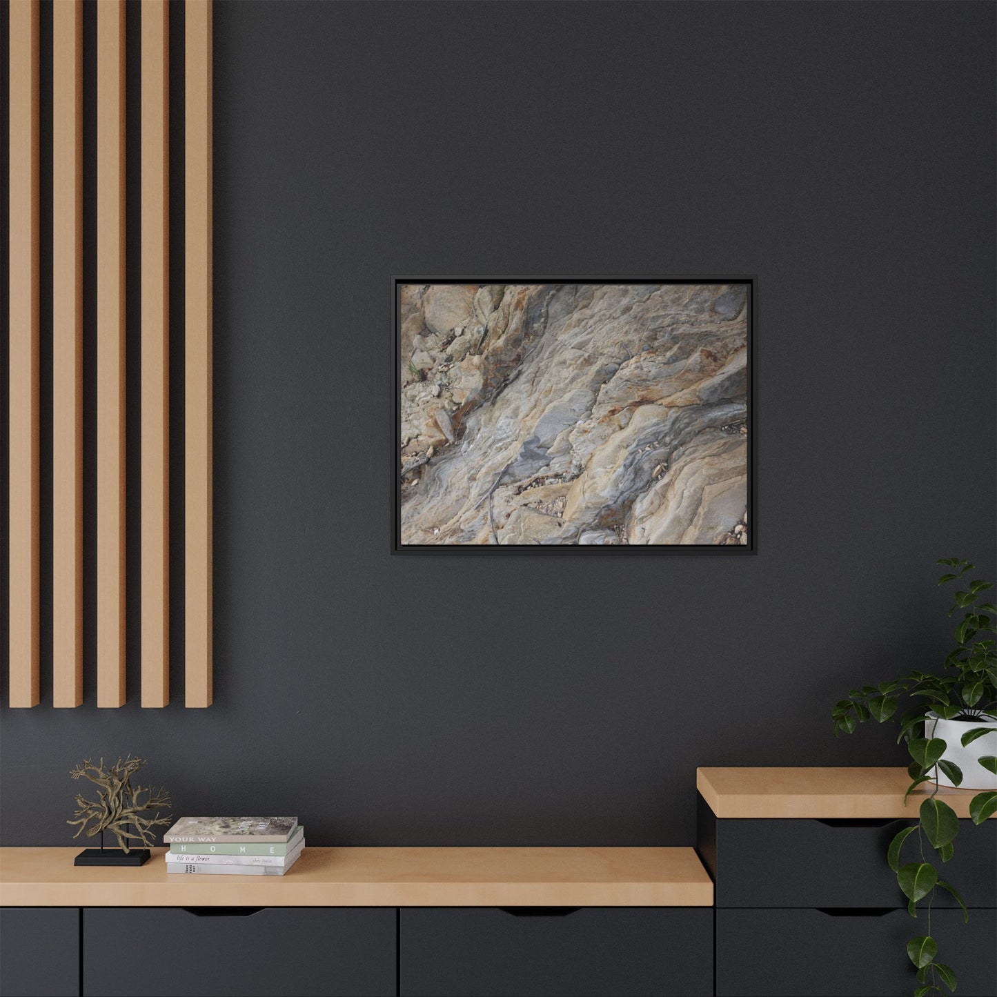 Layers of Earth's History - Unique Stretched Canvas Wall Art - Art By Earth