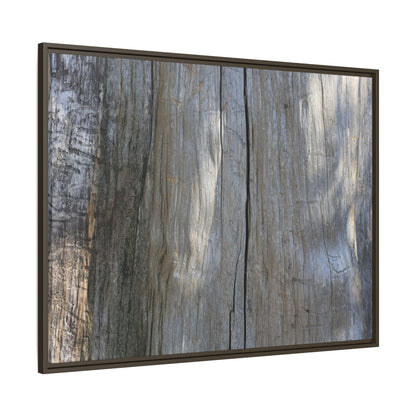 Weathered Wood Surface - Unique Stretched Canvas Wall Art
