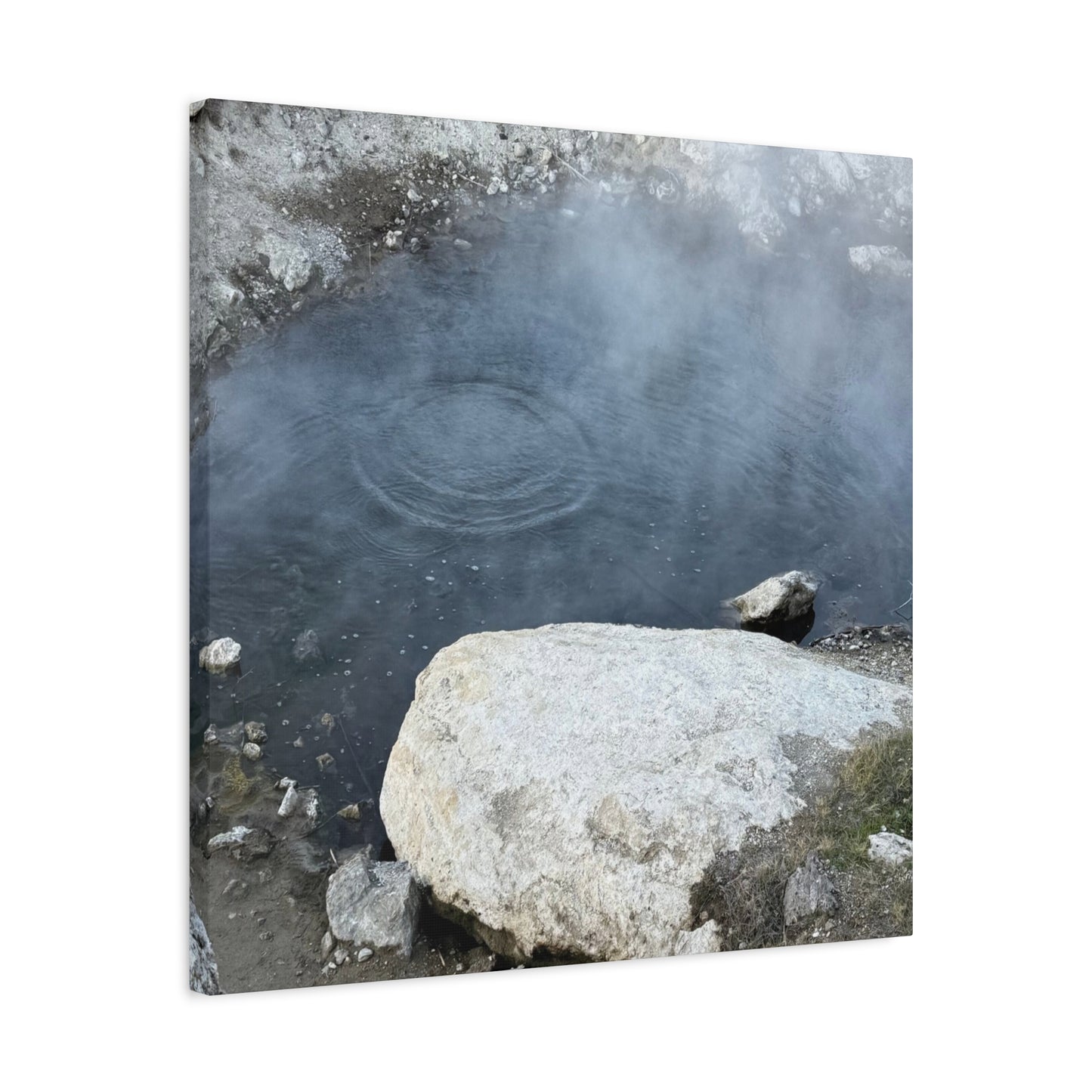 Echoes of Stone and Mist - Unique Frameless Canvas Wall Art