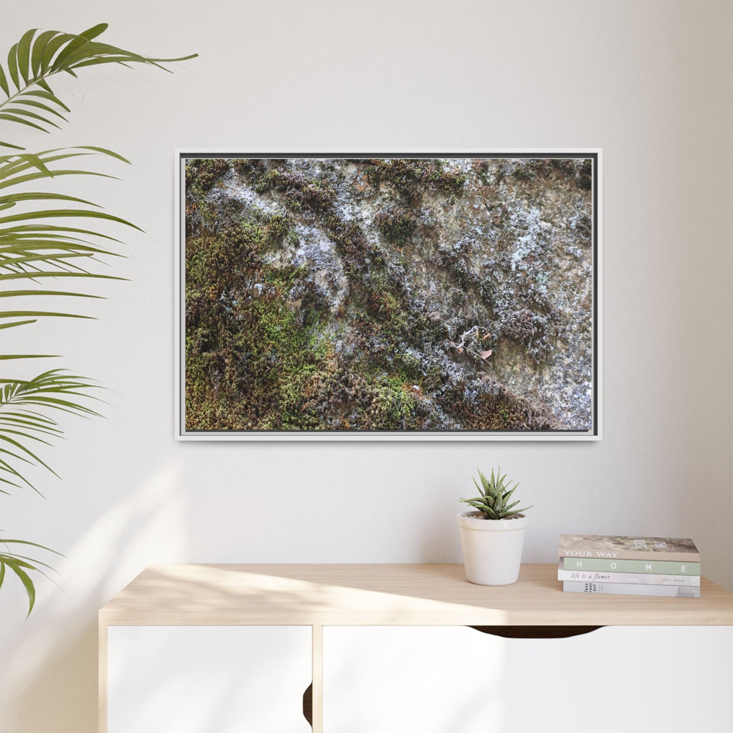 Mossy Whispers - Unique Stretched Canvas Wall Art - Art By Earth