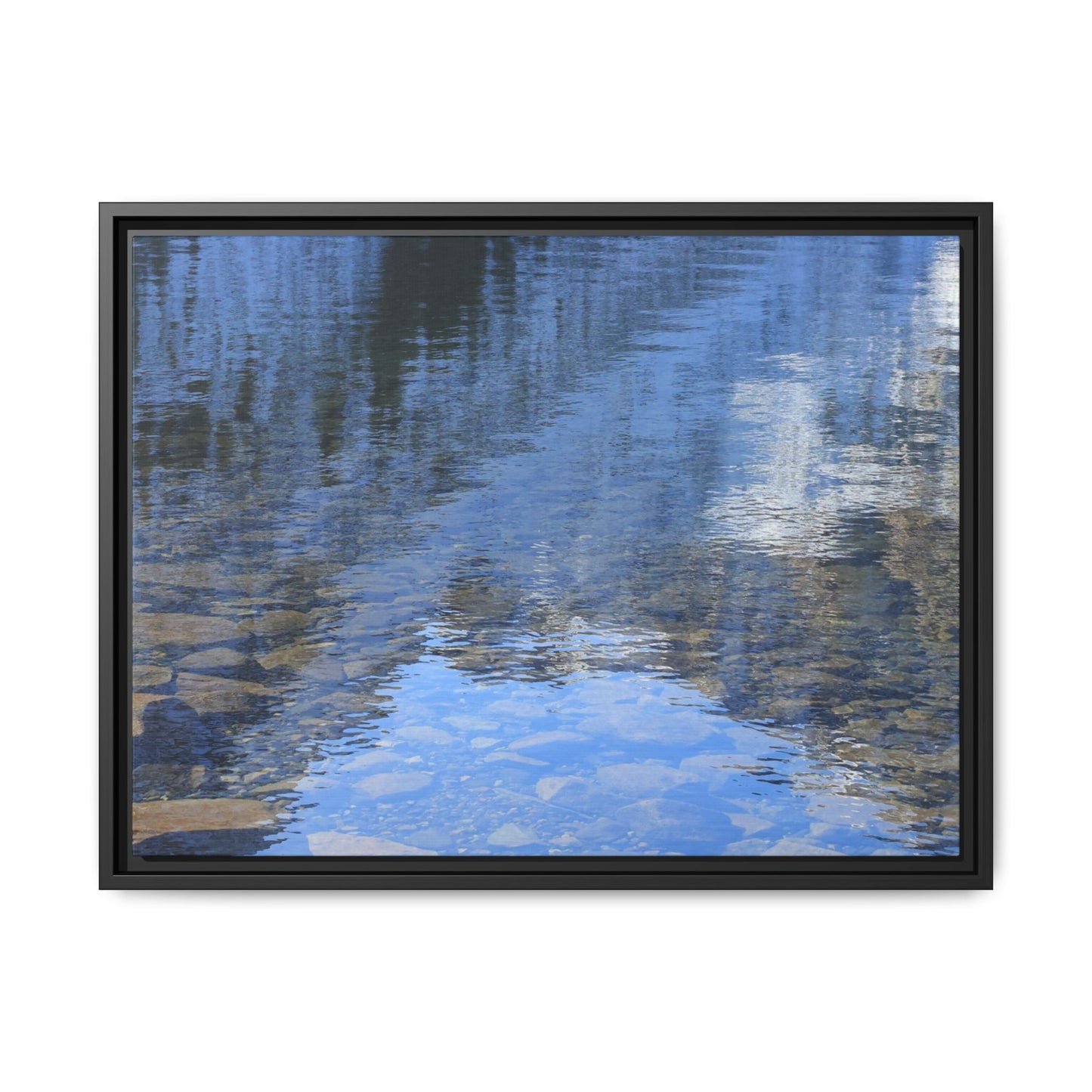 Reflected Stones - Unique Stretched Canvas Wall Art