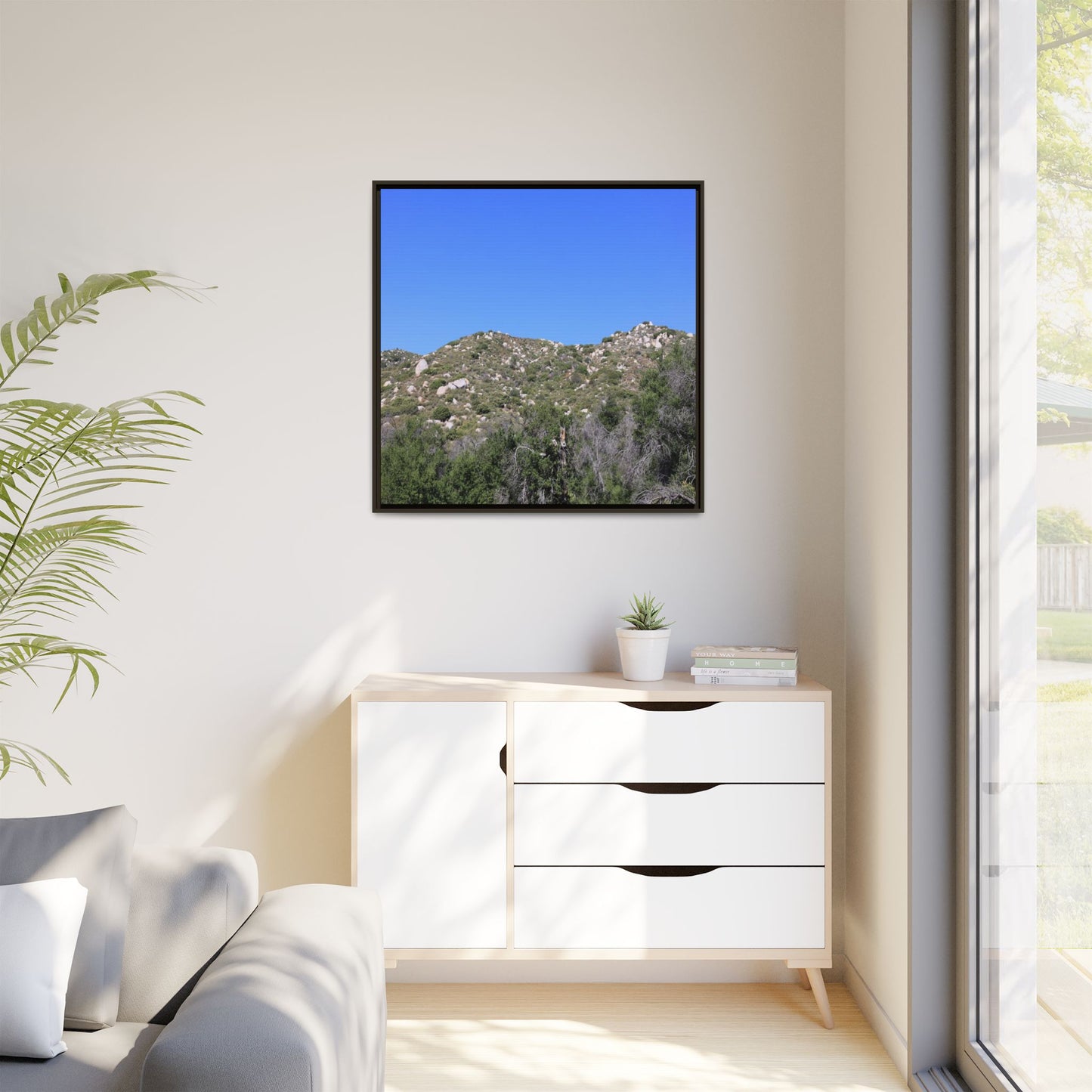 Sparse Vegetation - Unique Stretched Canvas Wall Art