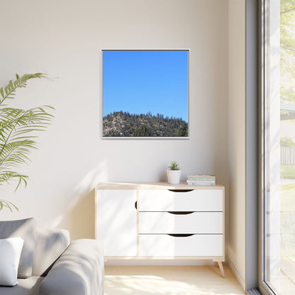 Blue Silence - Unique Stretched Canvas Wall Art