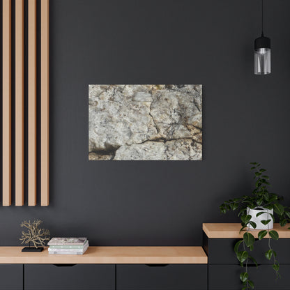 Ancient Rock Face - Unique Frameless Canvas Wall Art - Art By Earth