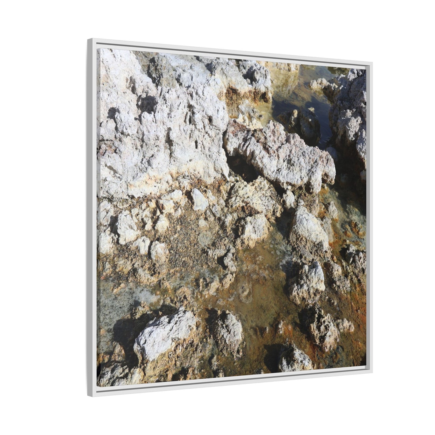 Strata of Silence - Unique Stretched Canvas Wall Art