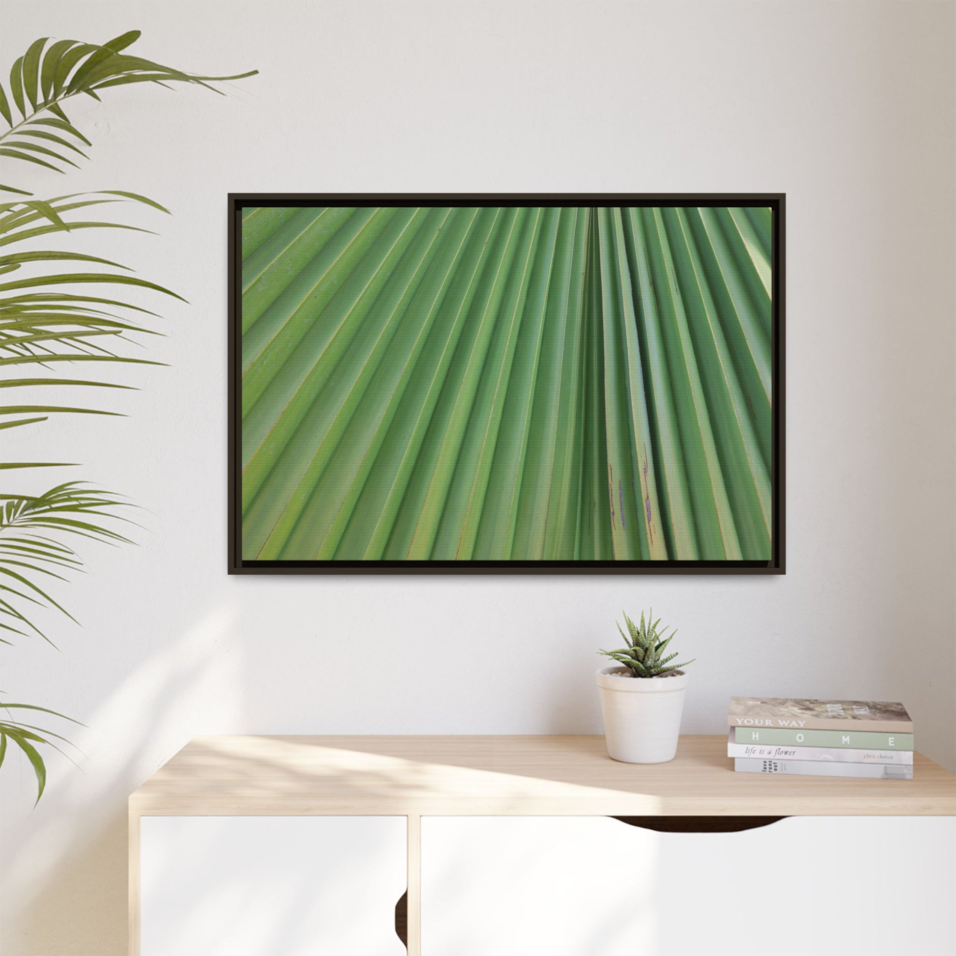 Emerald Rays - Unique Stretched Canvas Wall Art - Art By Earth