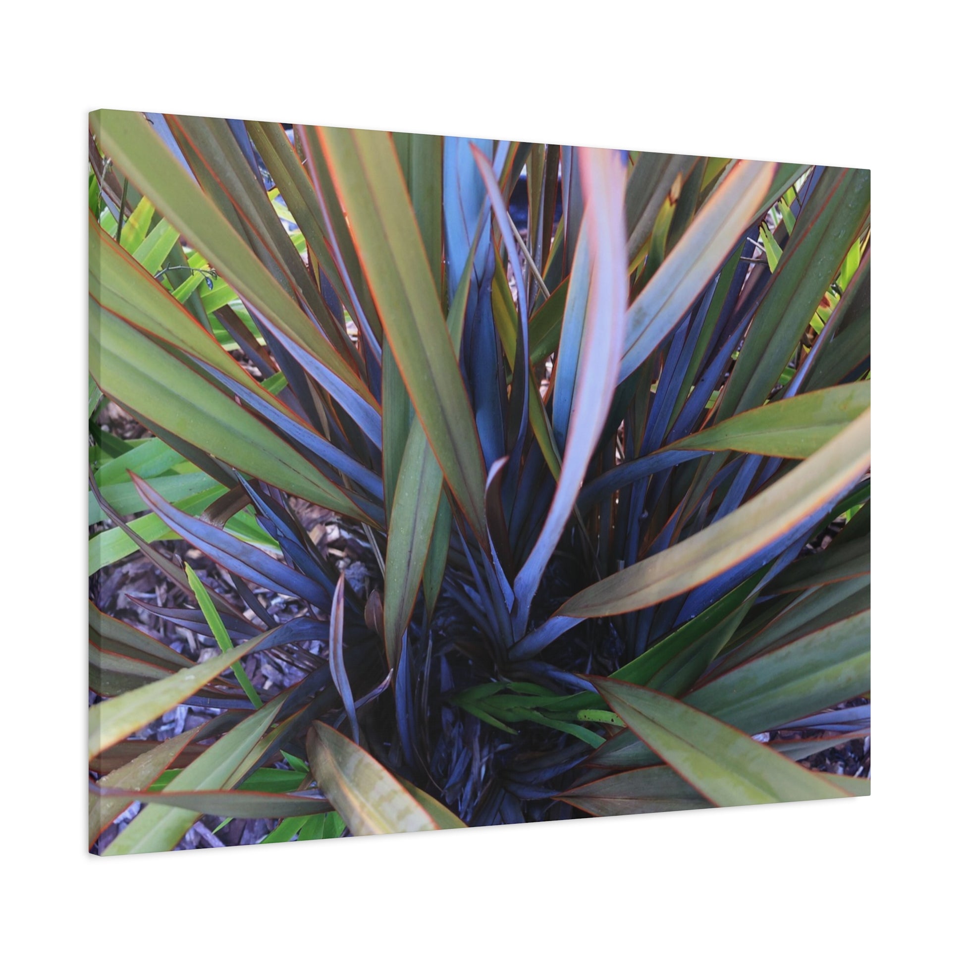 Twisted Blades of Verdant Symphony - Unique Frameless Canvas Wall Art - Art By Earth