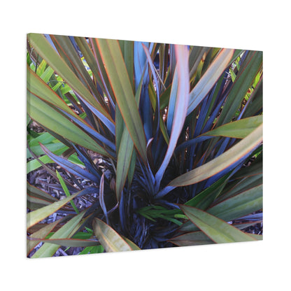 Twisted Blades of Verdant Symphony - Unique Frameless Canvas Wall Art - Art By Earth