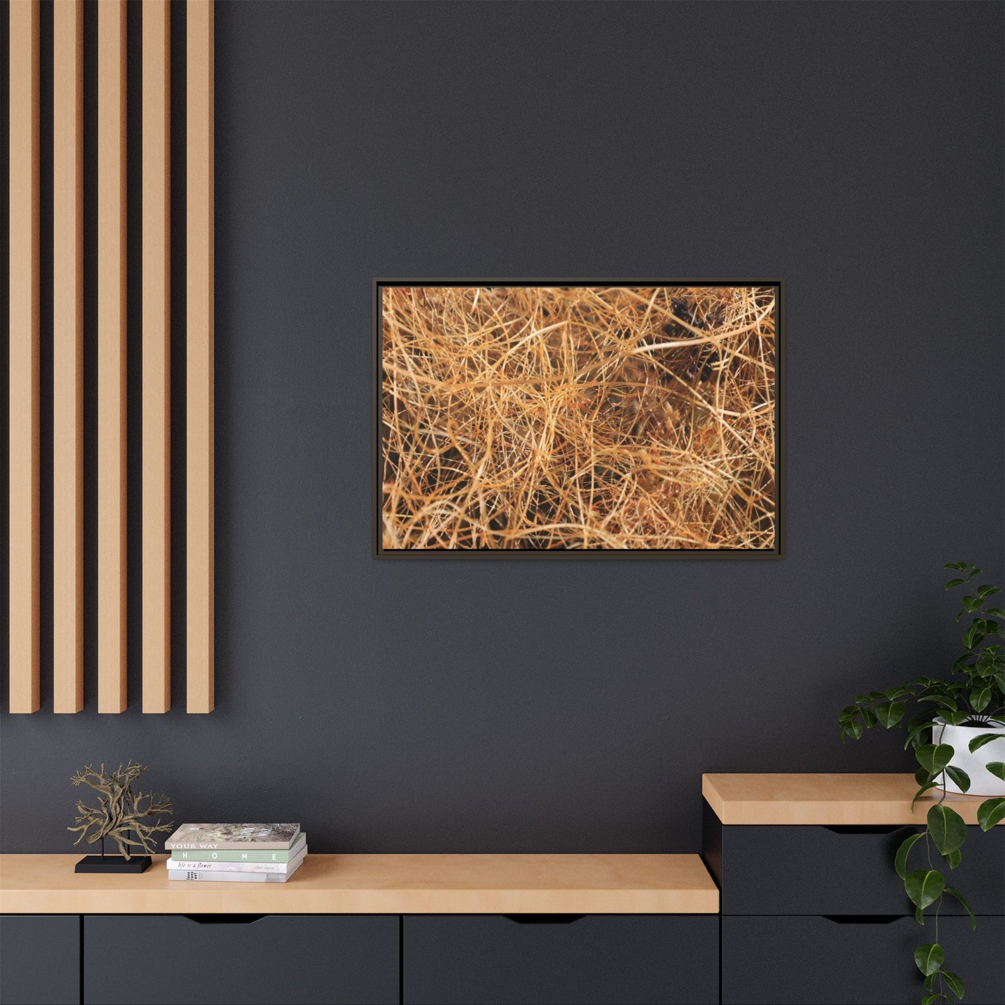 Dried Grass - Unique Stretched Canvas Wall Art - Art By Earth