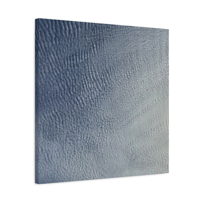 Undulating Whispers of Cerulean - Unique Frameless Canvas Wall Art - Art By Earth