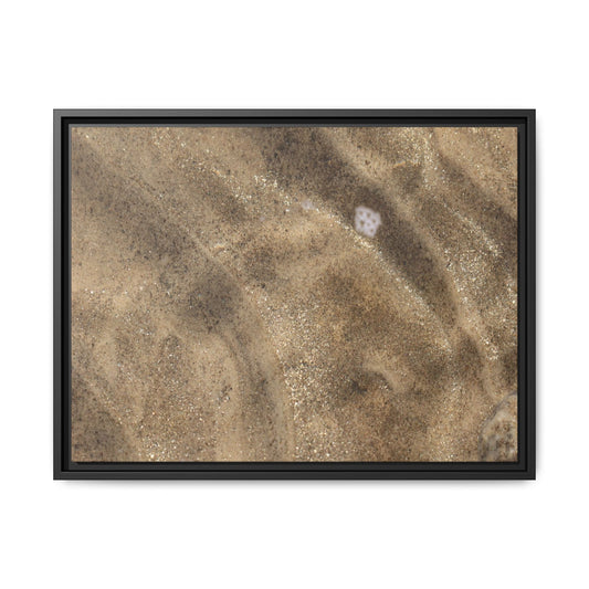 Underwater Sand Exploration - Unique Stretched Canvas Wall Art - Art By Earth