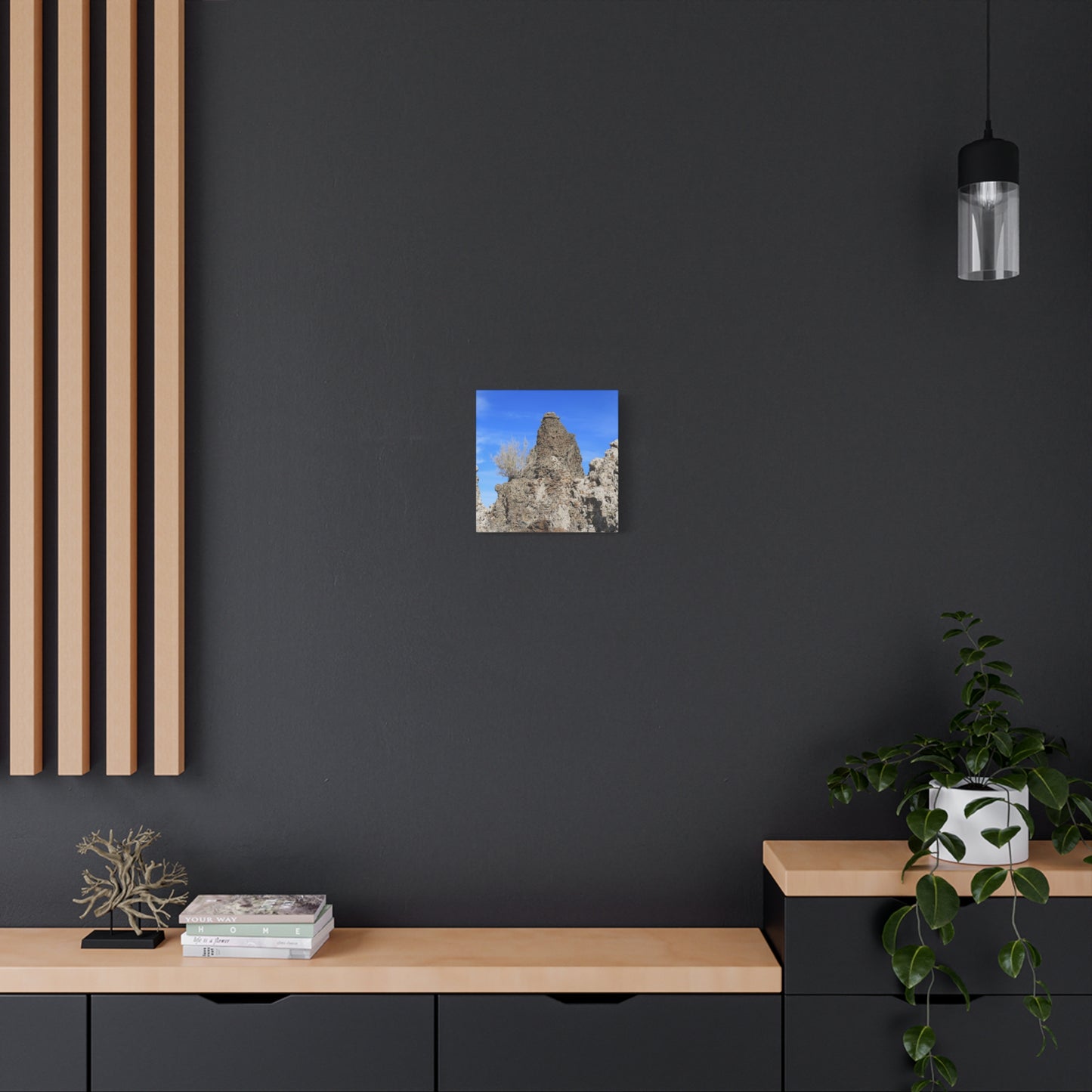 Towering Sentinels of Stone - Unique Frameless Canvas Wall Art