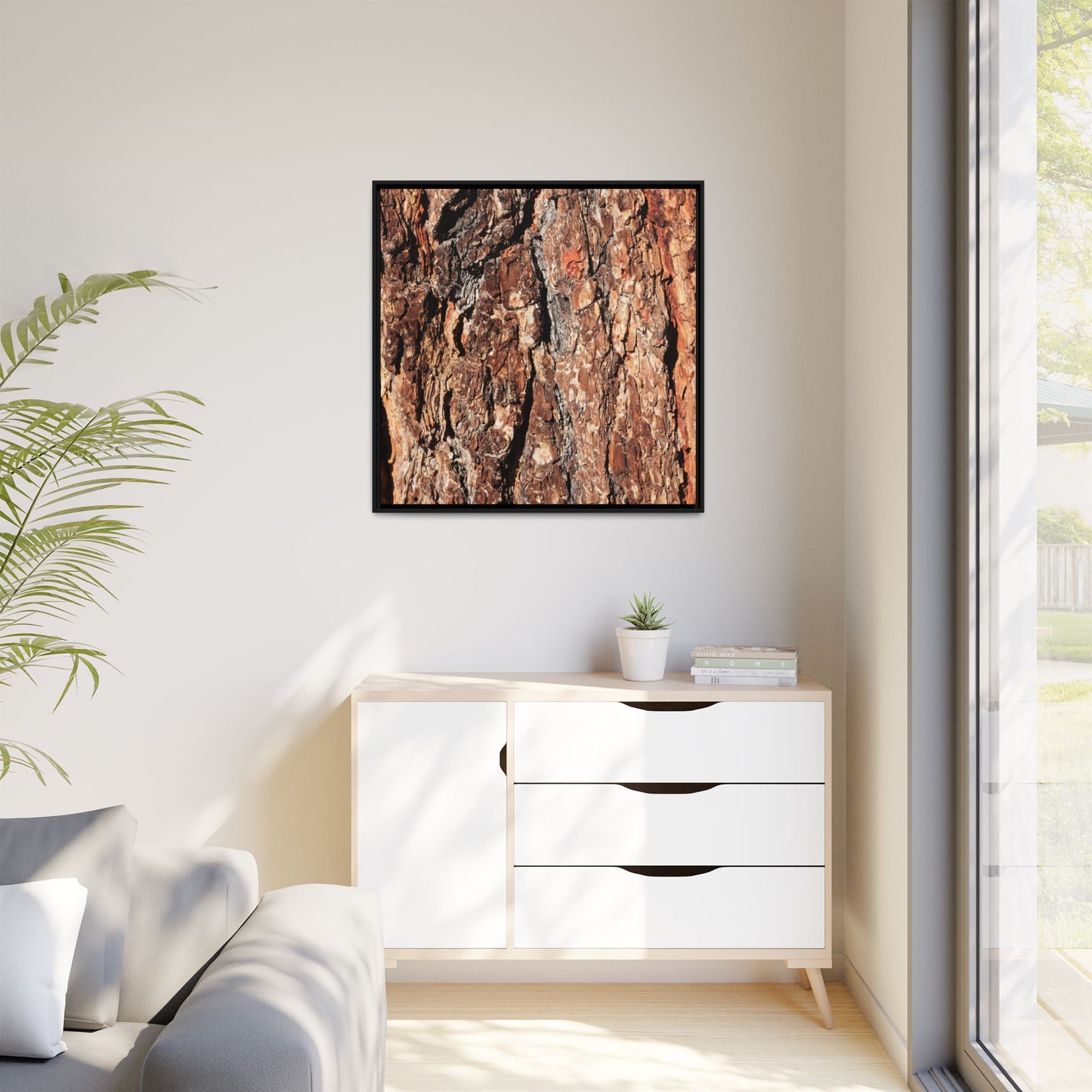 Nature's Rugged Canvas - Unique Stretched Canvas Wall Art