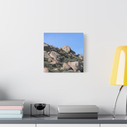 Desert Boulder Formation - Unique Frameless Canvas Wall Art - Art By Earth