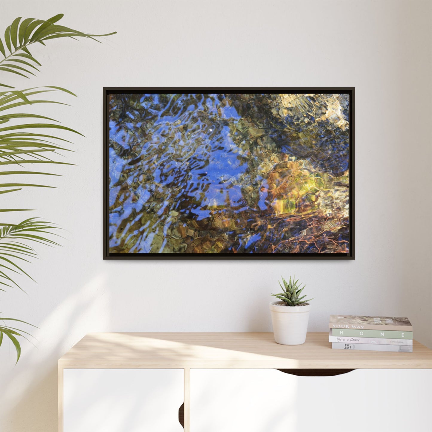 Watery Kaleidoscope - Unique Stretched Canvas Wall Art - Art By Earth