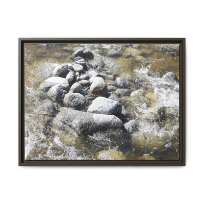 Mountain Stream Flow - Unique Stretched Canvas Wall Art - Art By Earth