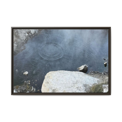 Ripples of Silence - Unique Stretched Canvas Wall Art