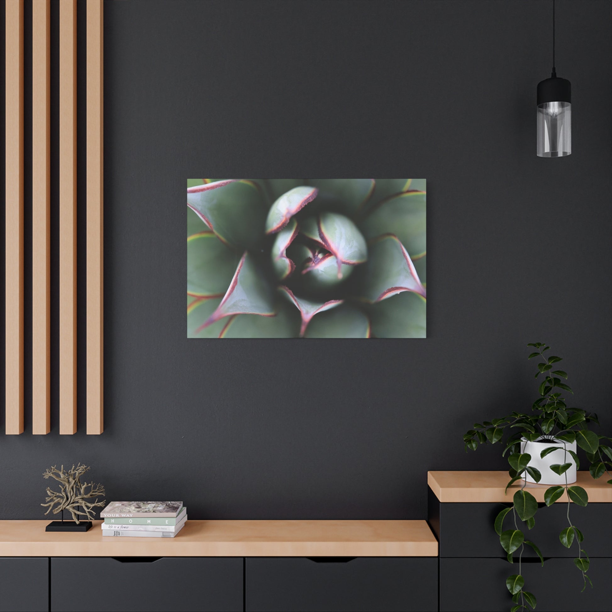 Emerald Spiral - Unique Frameless Canvas Wall Art - Art By Earth