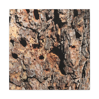 Tree Bark Mosaic - Unique Frameless Canvas Wall Art - Art By Earth