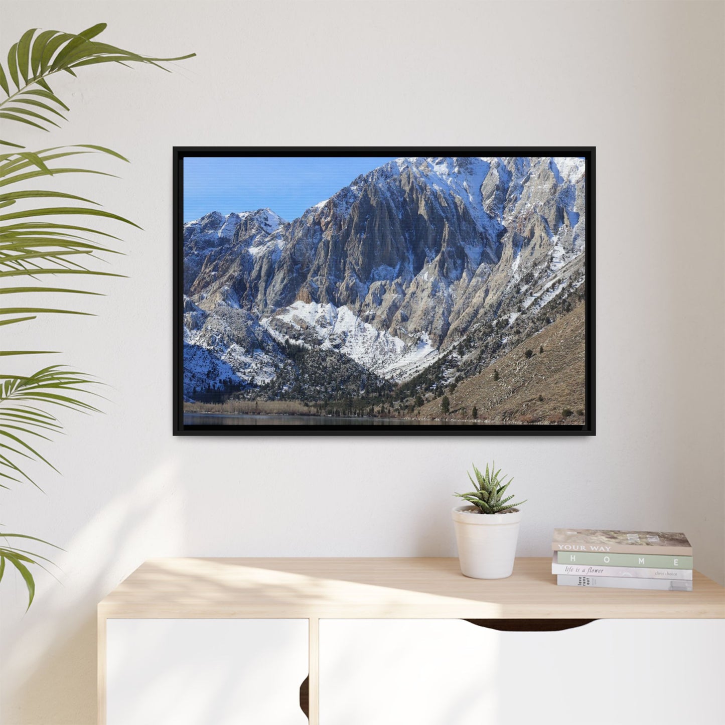 Frozen Reflection - Unique Stretched Canvas Wall Art