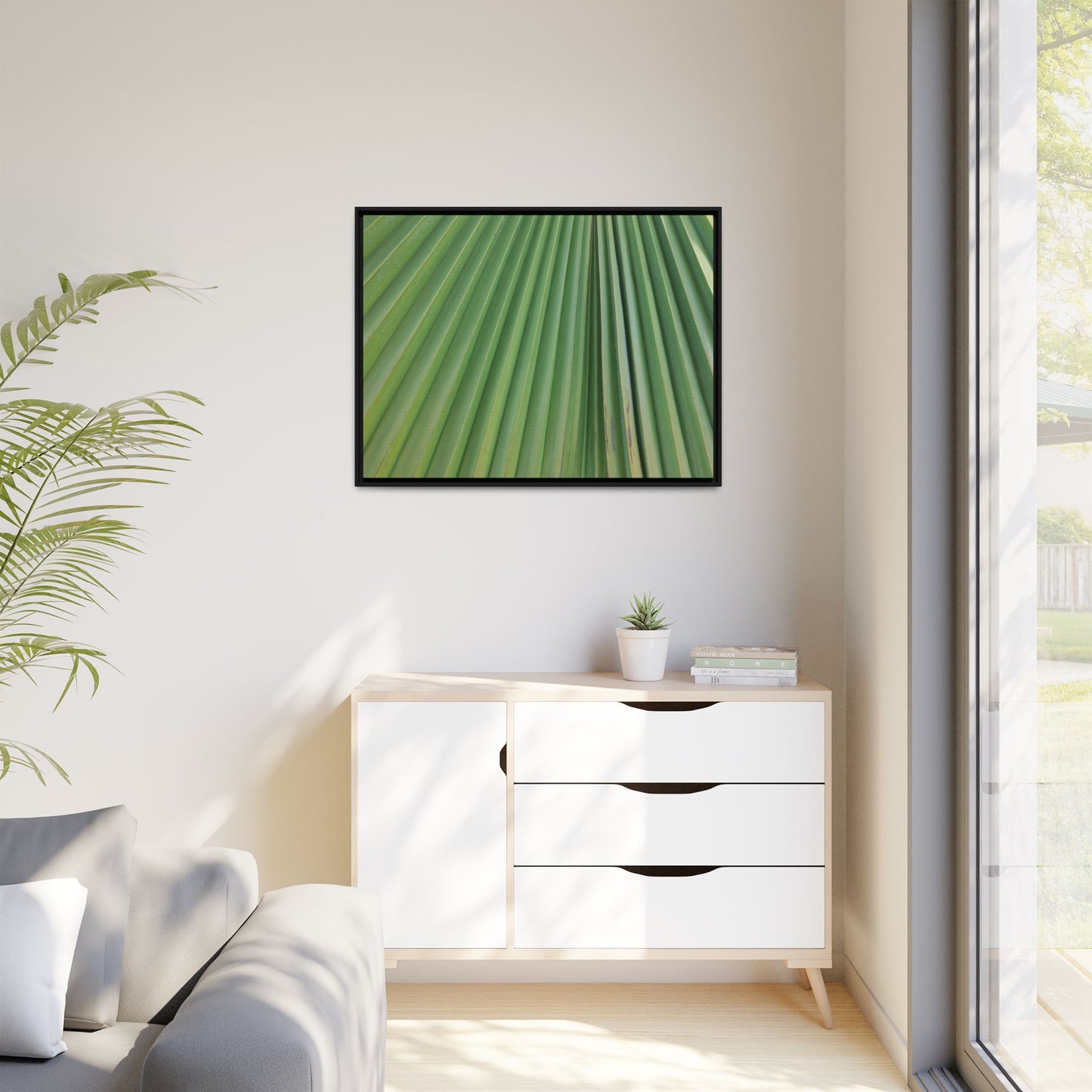 Emerald Rays - Unique Stretched Canvas Wall Art - Art By Earth