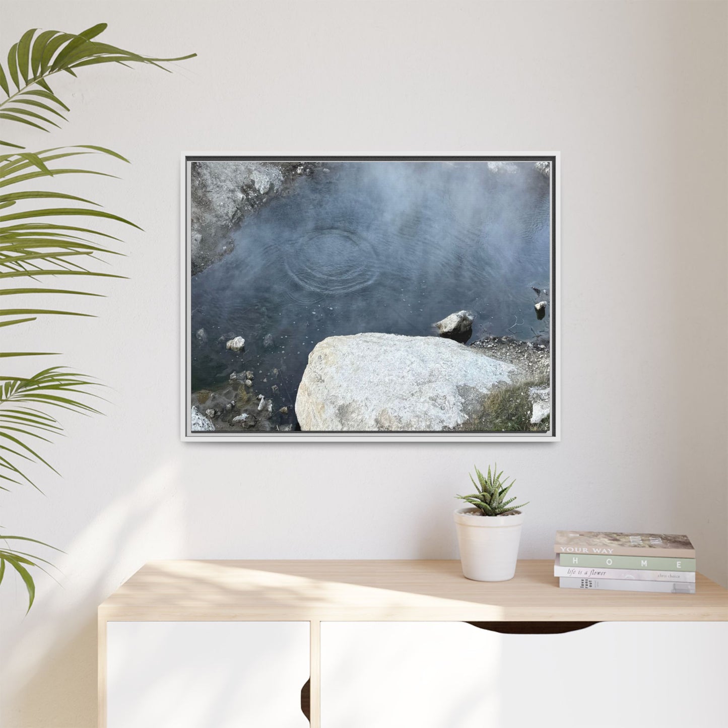 Ripples of Silence - Unique Stretched Canvas Wall Art