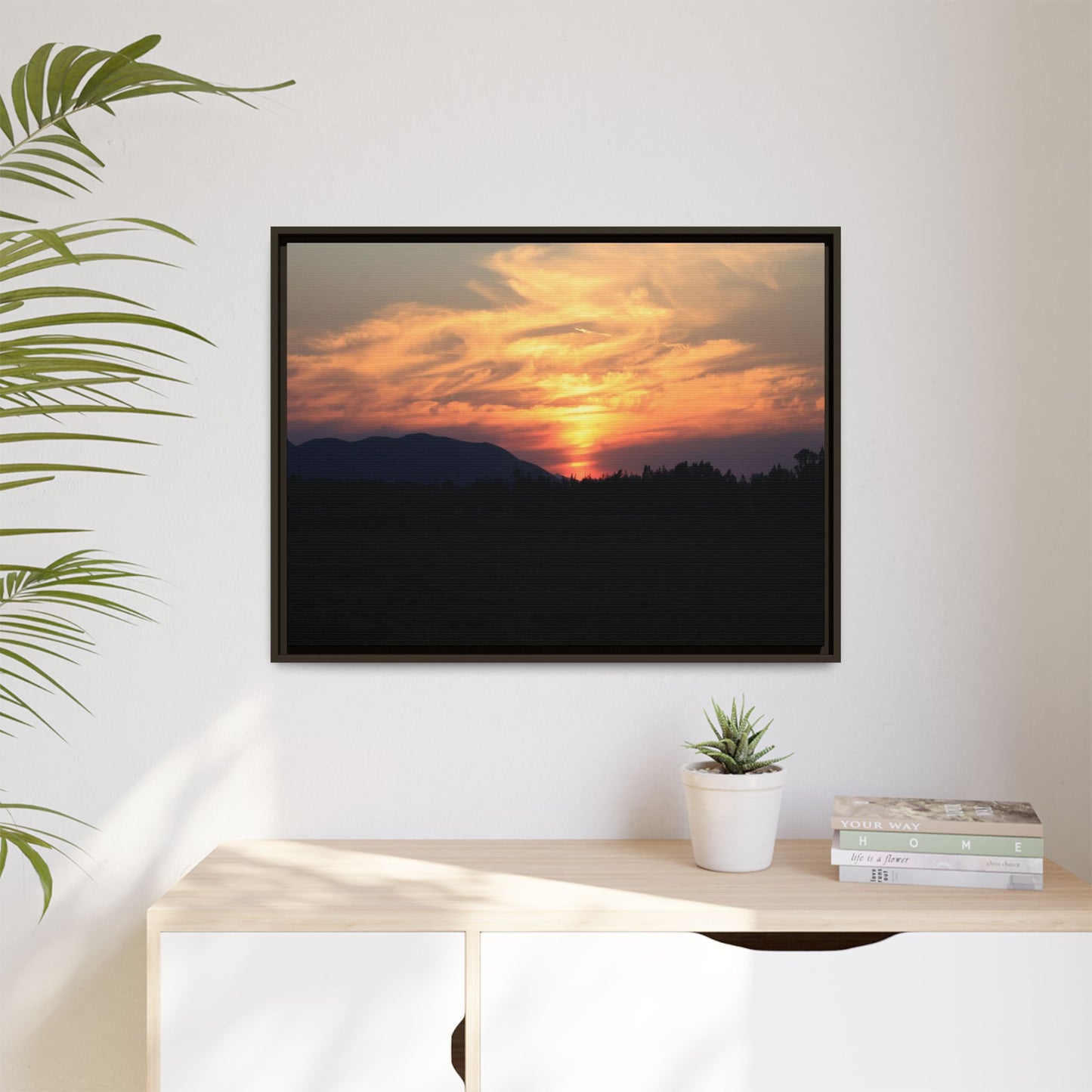 Gilded Horizon - Unique Stretched Canvas Wall Art - Art By Earth