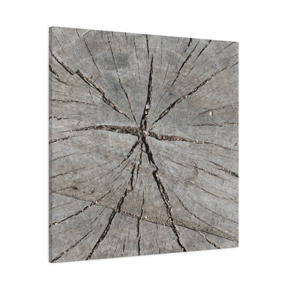 Cracked Chronicle - Unique Frameless Canvas Wall Art - Art By Earth