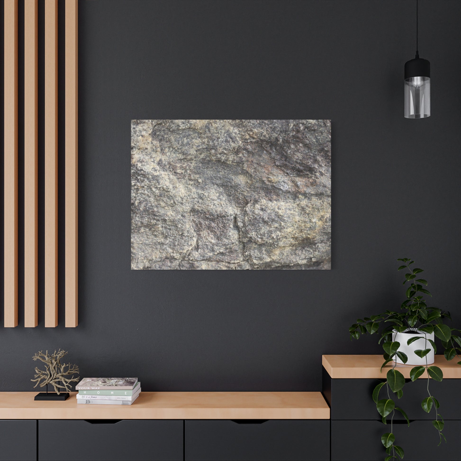 Granite Memory - Unique Frameless Canvas Wall Art - Art By Earth